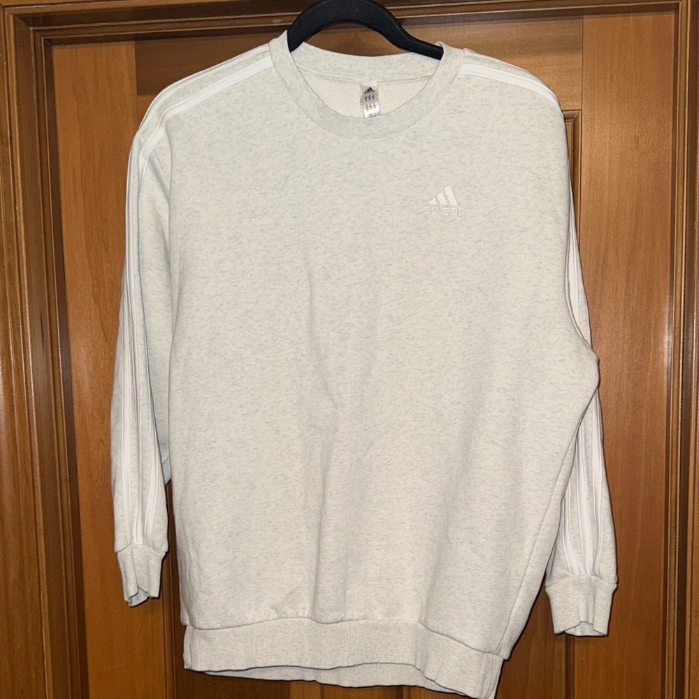 Adidas Women’s Cream Heather Crewneck Sweatshirt